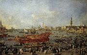 Francesco Guardi Doge on the Bucentoro on Ascension Day oil painting on canvas